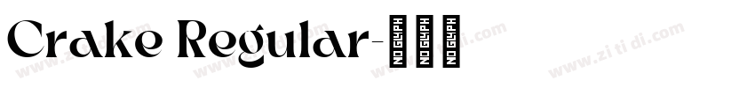 Crake Regular字体转换
